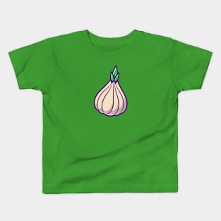 Garlic Vegetable Cartoon Kids T-Shirt